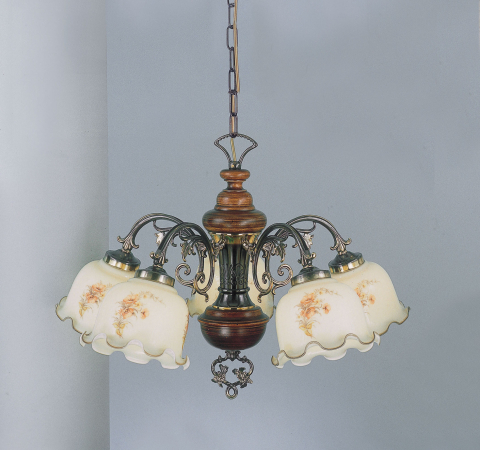 Classic chandelier 5 lights. Mod. L.2263/5