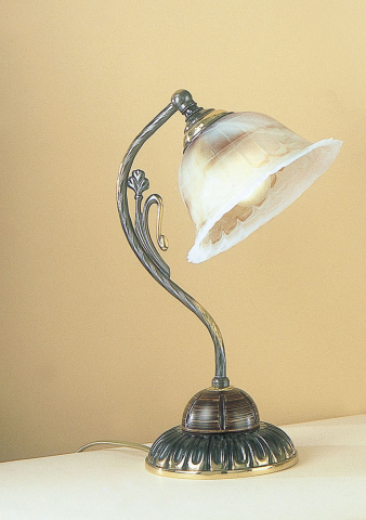 Solid brass bedside lamp Bronze. P.1801