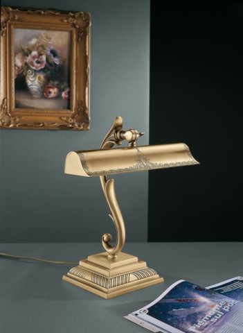 Lampada da scrivania in ottone Bronzo arte
